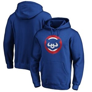 ‘47 BRAND Chicago Cubs Royal Cooperstown Collection Huntington Logo Hoodie